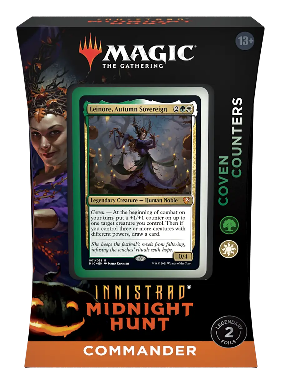 MTG Coven Counters – Innistrad Midnight Hunt Commander Deck – Factory Sealed, English