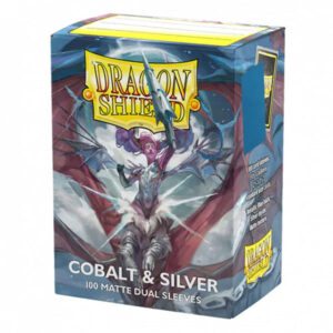 Cobalt and Silver Standard: Dragon Shield Dual Sleeve