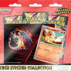 Pokemon Mega Evolution Ascended Heroes Tech Sticker Collection Charmander