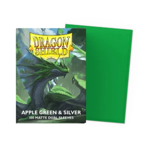Dragon Shield Dual Apple Green & Silver Matte